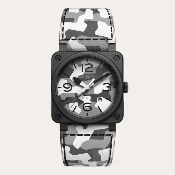 BELL AND ROSS Limited Edition BR 03-92 White Camo [BR0392-CG-CE/SCA]