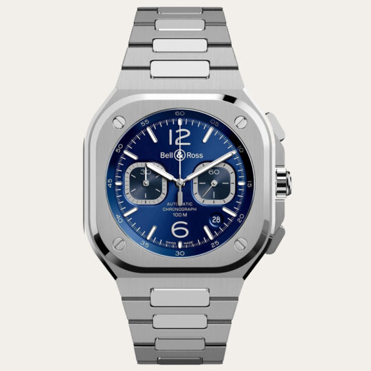 BELL AND ROSS BR 05 Chrono Blue Steel 42mm [BR05C-BLU-ST/SST]