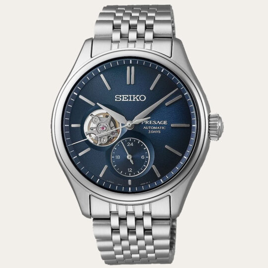 SEIKO Presage Classic Open Heart in Ai-iro Japan 40.2mm [SPB527J1]