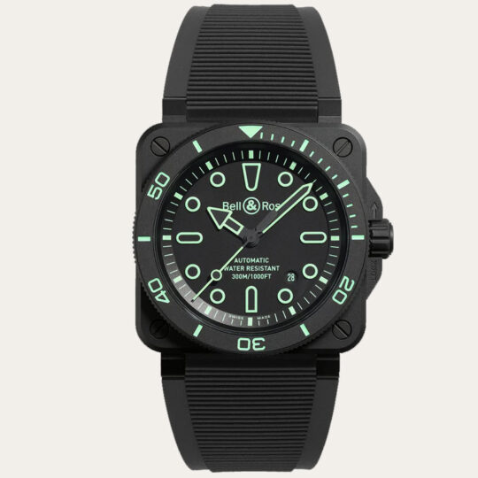 BELL AND ROSS Limited Edition BR-03 Diver Lum Outline 42mm [BR03A-D-OL-CE/SRB]