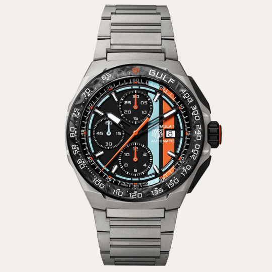 TAG HEUER Limited Edition Formula 1 Chronograph X Gulf 44mm [CBZ208B.BF0009]