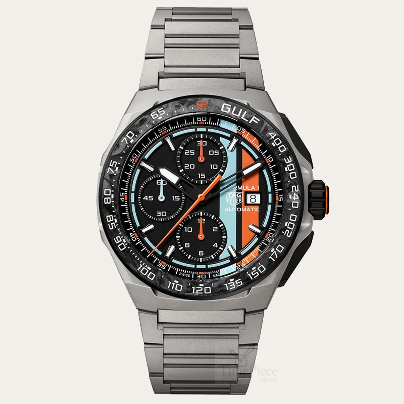 TAG HEUER Limited Edition Formula 1 Chronograph X Gulf 44mm [CBZ208B.BF0009]