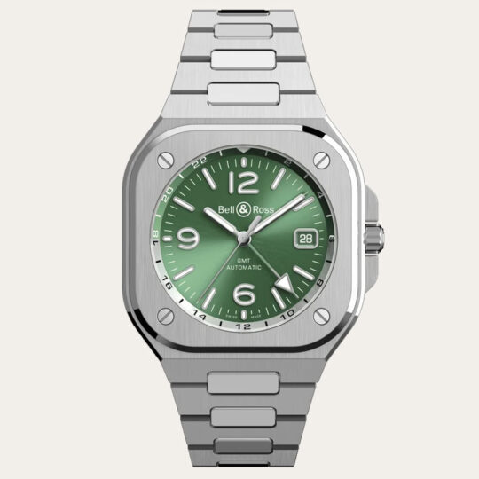 BELL AND ROSS BR-05 GMT Green 41mm [BR05G-GN-ST/SST]