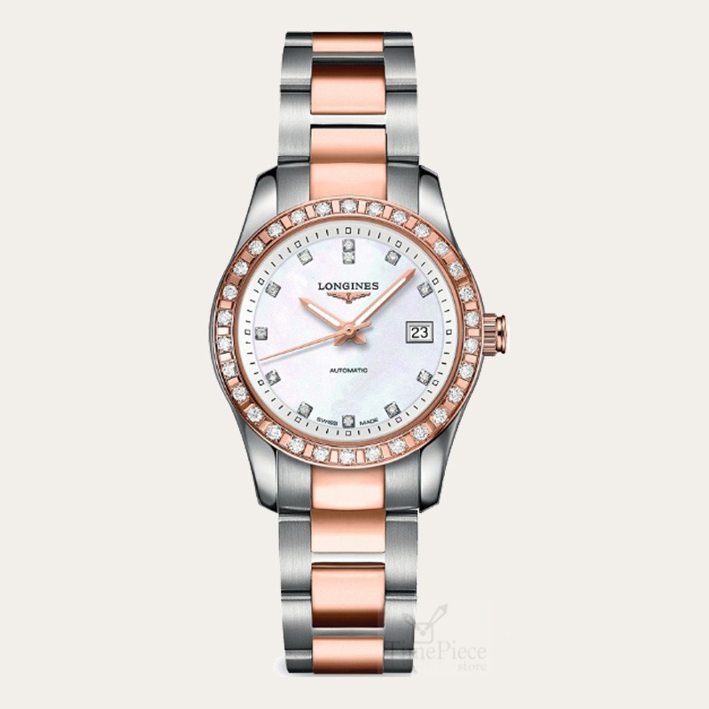 Longines Grande Classique Mother of Pearl Rose Gold Plated 33mm Watch